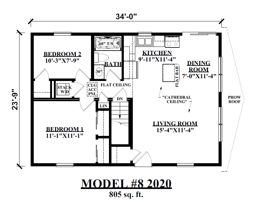 Tiny Style Modular Home Floor Plan