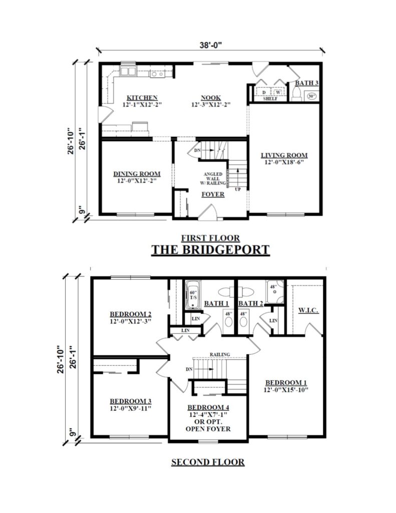 Two Story Floor Plans