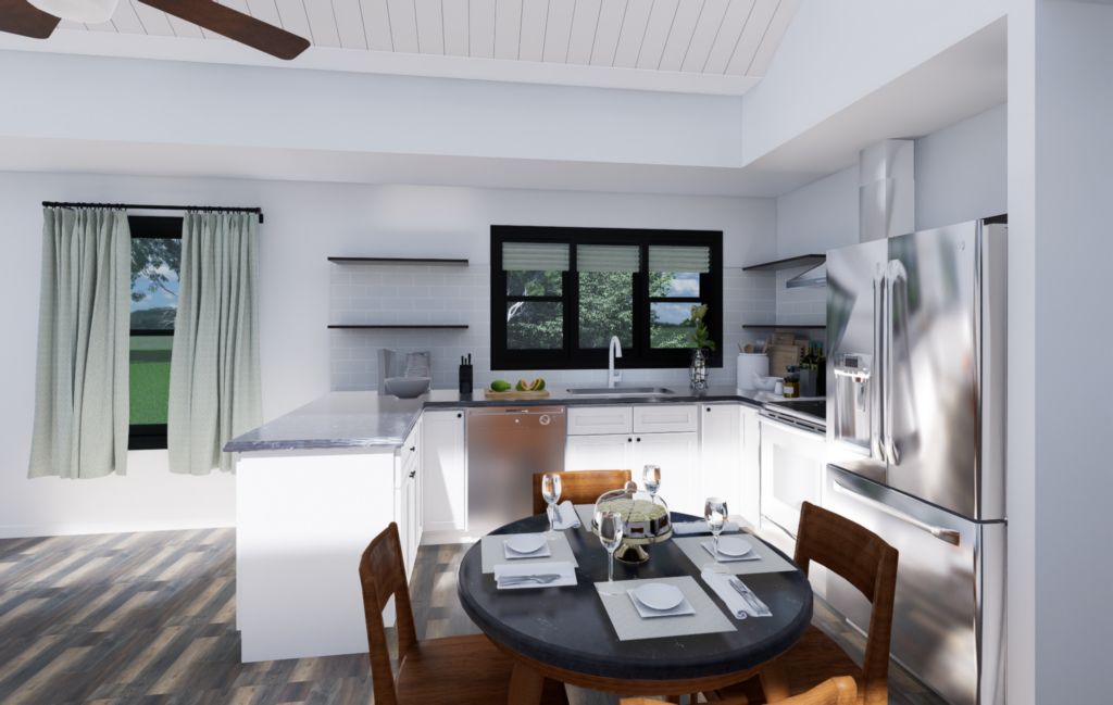 Modern Rustic Honesdale Model 2 – 02 – 3D view 4