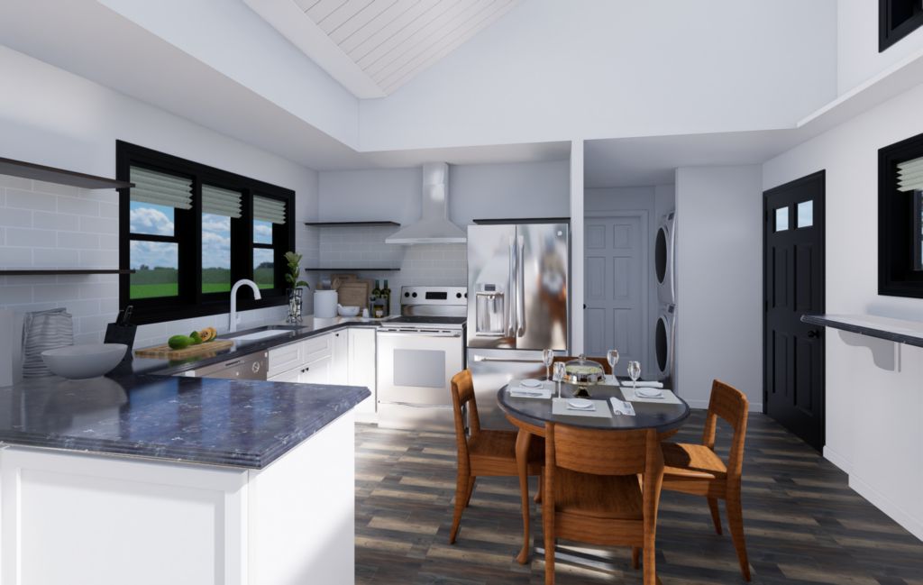 Modern Rustic Honesdale Model 2 – 02 – 3D view 5