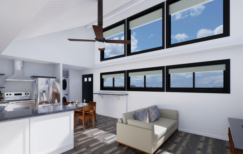 Modern Rustic Honesdale Model 2 – 02 – 3D view 7