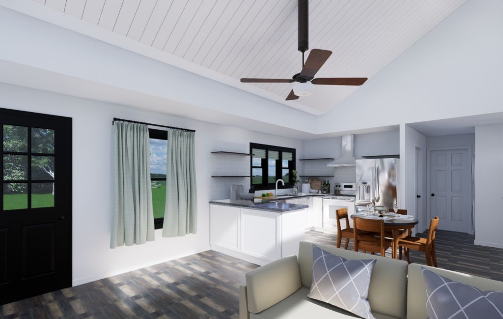 Modern Rustic Honesdale Model 2 – 02 – 3D view 8